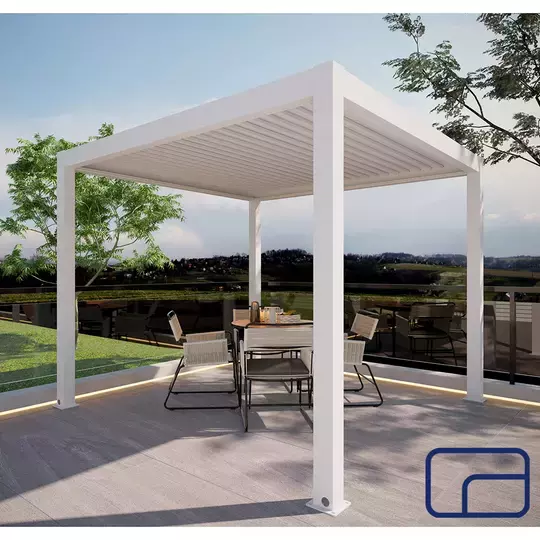Aluminium Pergola Gazebo Electric 3x3m