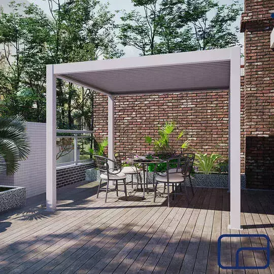 Aluminium Pergola Gazebo Electric 3x4m